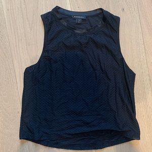 KORAL Black Workout Muscle Tee